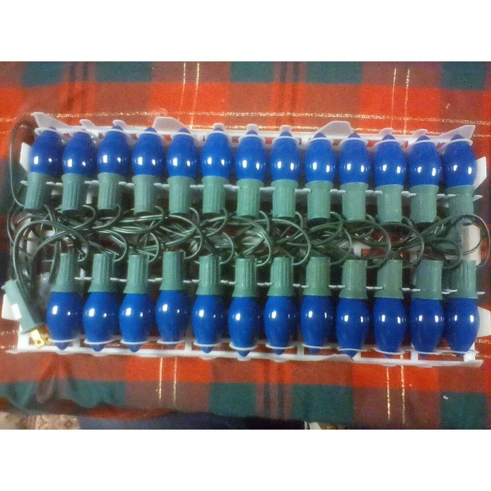 Diamondlite 25 C9 Blue Outdoor Christmas Light Set